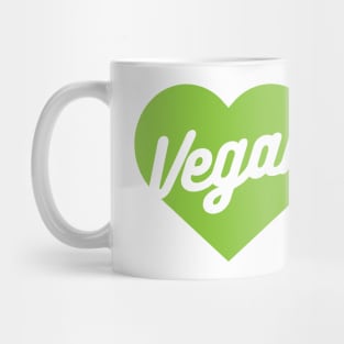 Vegan Heart Shirt Mug